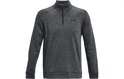 Under Armour Fleece Sweatshirts Men's Dark Gray Stand Collar Moderate Regular