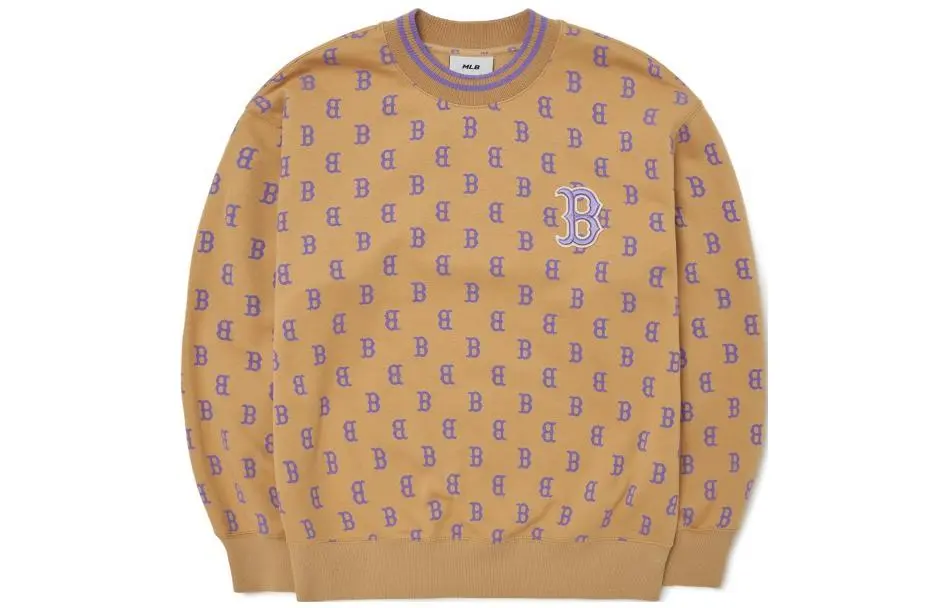 MLB Boston Red Sox Sweatshirt Unisex Camel