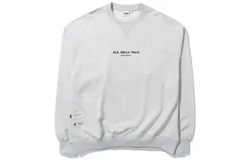 FILA Sweatshirts Unisex Gray Crew Neck Moderate Regular