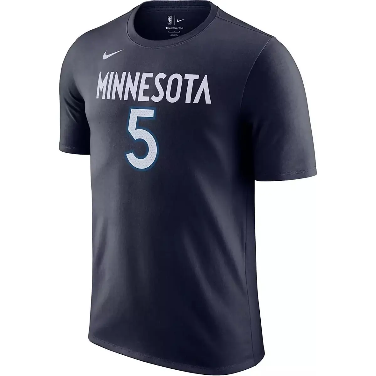 Nike T-Shirts Men's Marine Blue Crew Neck Moderate