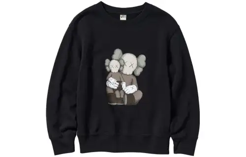 UNIQLO x KAWS SS23 Sweatshirt Unisex Black