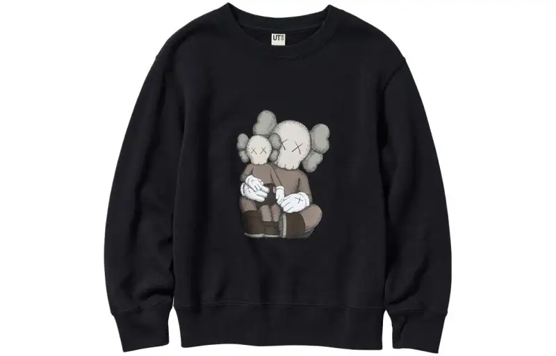 UNIQLO x KAWS SS23 Sweatshirt Unisex Black