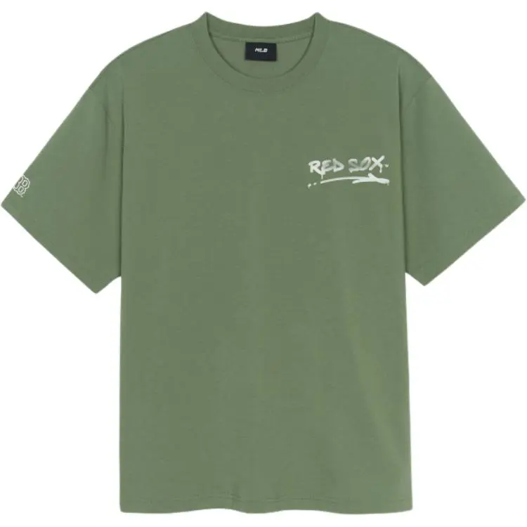MLB T-Shirts Men's Green Crew Neck