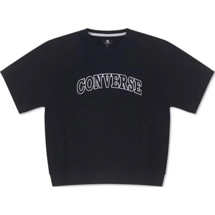 Converse Retro Chuck T-Shirts Men's Black Crew Neck Moderate