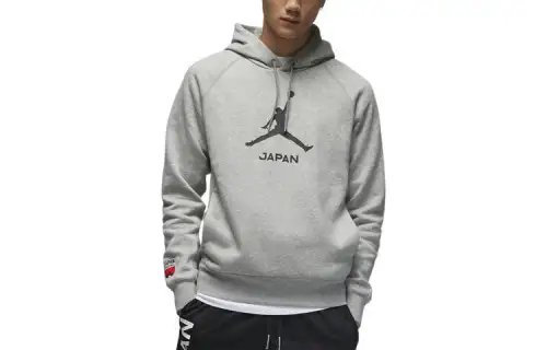 Jordan Sweatshirts Men's Dark Gray Hooded Moderate Regular