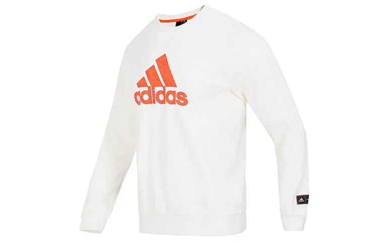 Adidas CNY Sweatshirts Men's White Crew Neck Moderate Regular
