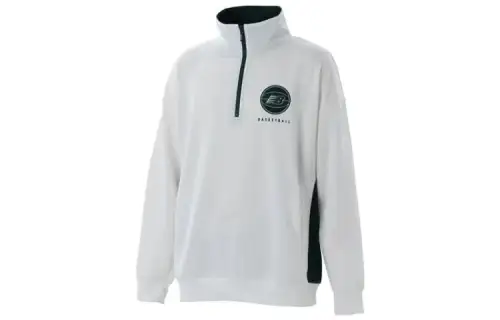 New Balance Sweatshirts Men's White Stand Collar Moderate