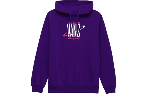 Vans Saturn Sweatshirts Unisex Purple Hooded Moderate Other