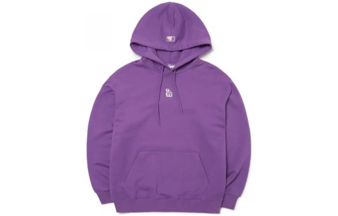 MLB Los Angeles Dodgers Sweatshirts Unisex Purple Hooded (Non-detachable) Moderate Straight Fit