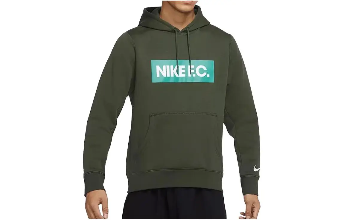 Nike Sweatshirts Men's Green Hooded Moderate Other