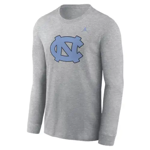 Jordan North Carolina Tar Heels Primary Logo Men's Jordan College Long Sleeve T Shirt