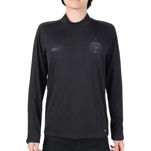 PUMA T Shirts Men's Black Crew Neck Moderate