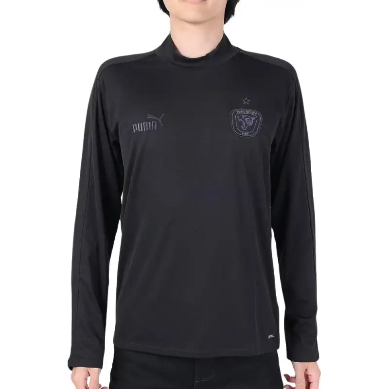 PUMA T Shirts Men's Black Crew Neck Moderate