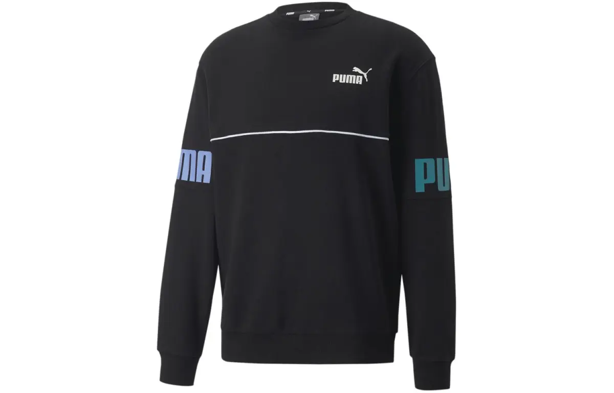 PUMA Sweatshirts Men's Black Crew Neck Moderate Other