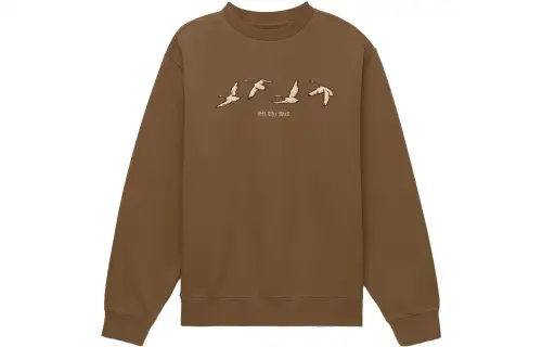 Vans Sweatshirts Unisex Brown Crew Neck Moderate Regular