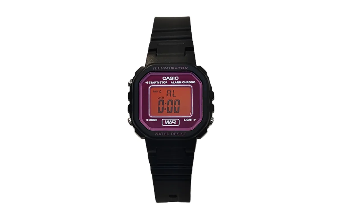 CASIO Custom Collection Quartz Movement Resin Strap Watch Men's Watches Purple Watch Dial