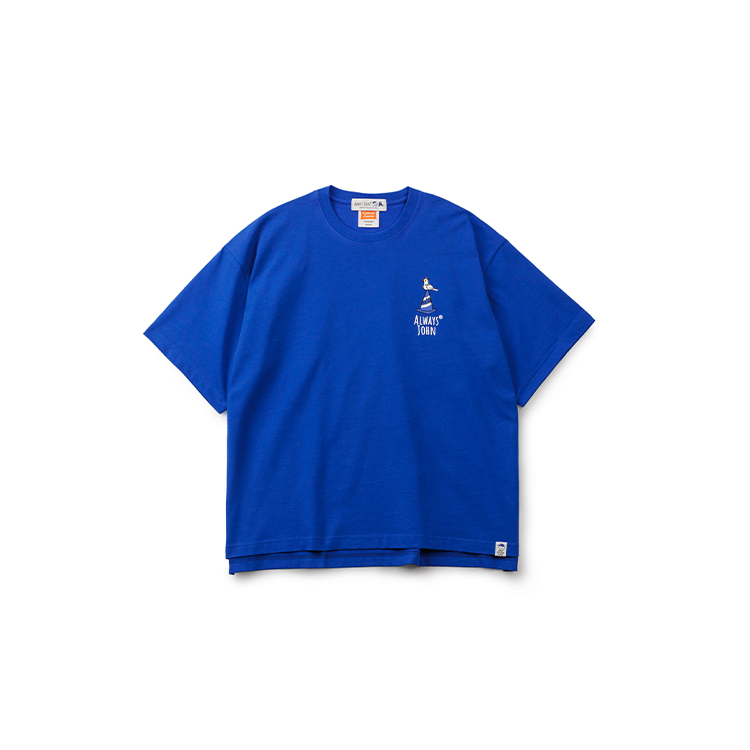 OdCIRKUS x ALWAYS JOHN Японский уличный скейт панель Собачья принт короткий рукав Футболка мужские и женские фасон унисекс