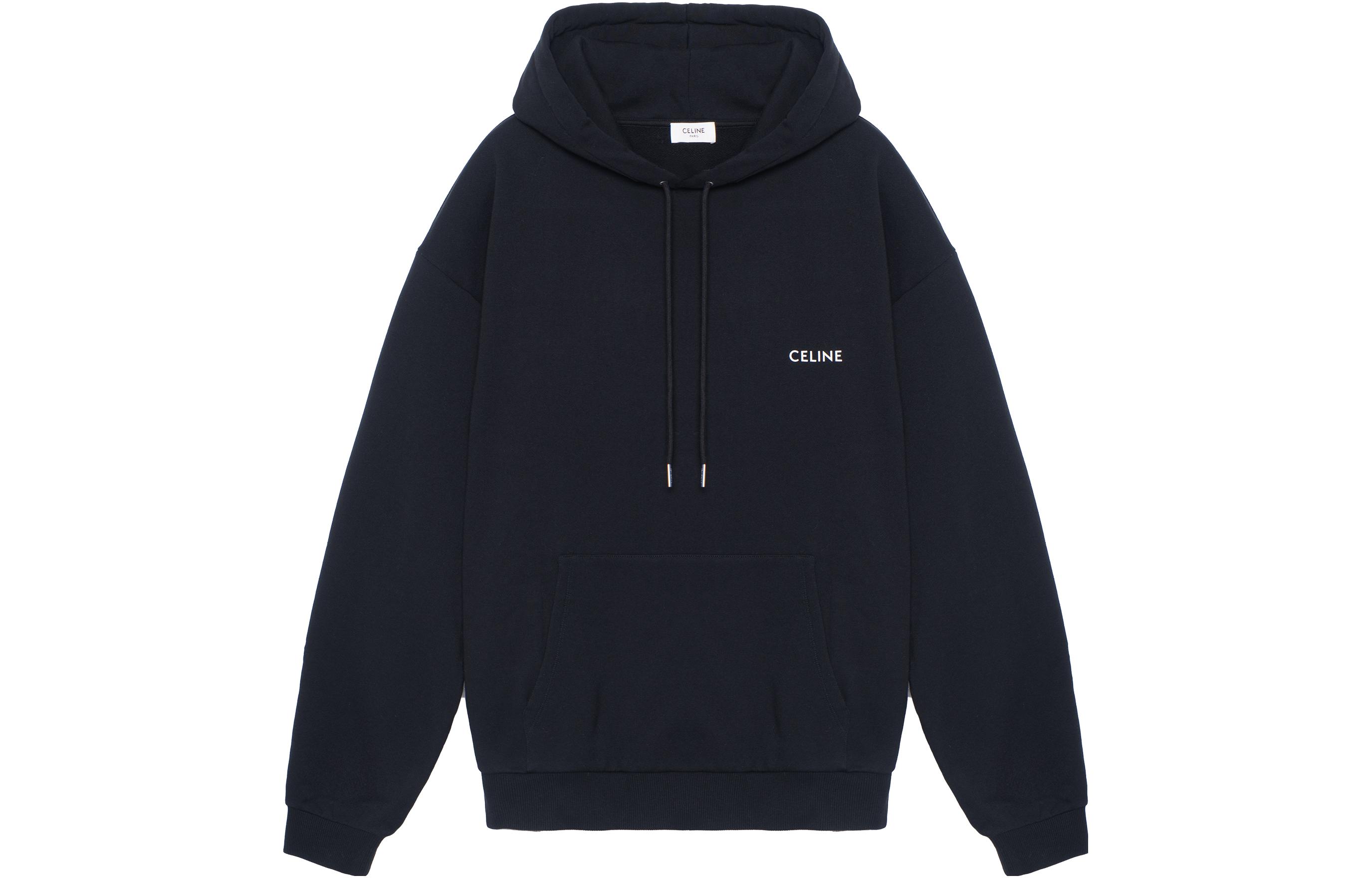 Мужское худи CELINE CELINE FW22 Logo (черное)