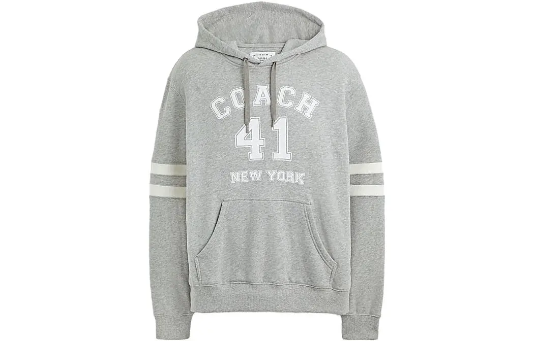 COACH Sweatshirts Men's Gray Hooded (Non-detachable) Moderate Other