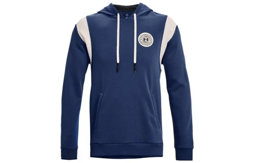 Under Armour Rival Sweatshirts Men's Blue Hooded Moderate Regular