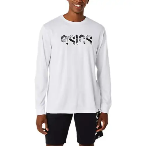Asics Graphic DryHex Graphic T Shirt Men's Bright White/Performance Black