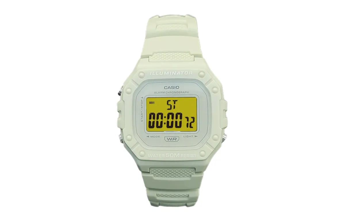 CASIO Custom Collection Quartz Movement Resin Strap Watch Men's Watches White Dial