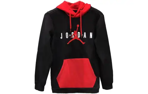 Jordan Sweatshirts Men's Black Hooded Moderate Regular