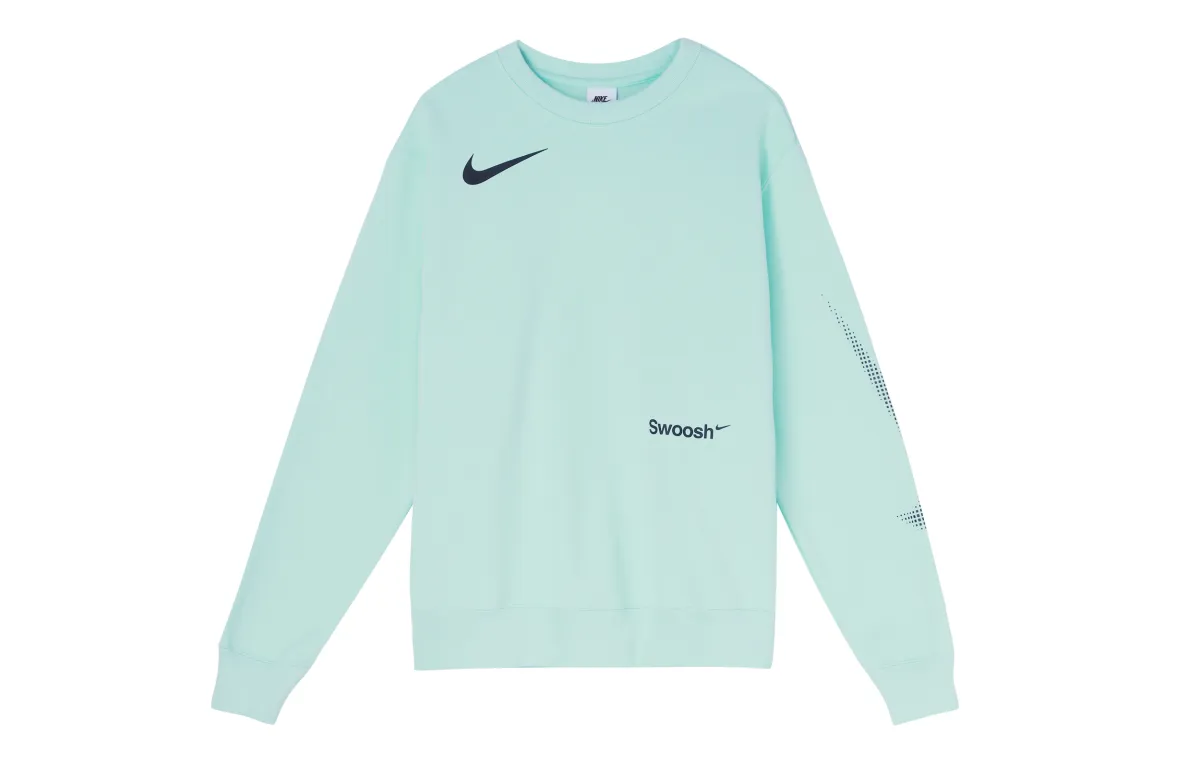 Nike Sweatshirts Men's Green Crew Neck Moderate Regular