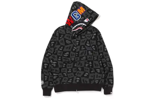 Bape Desert Camo Shark Full Zip Hoodie