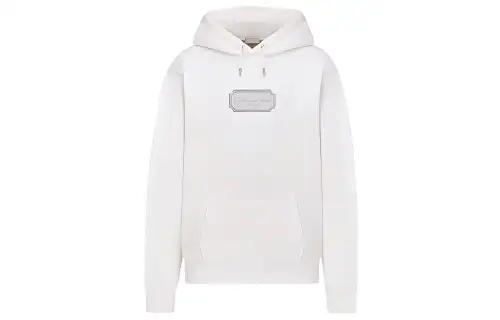DIOR Sweatshirts Men's White Hooded Moderate Regular
