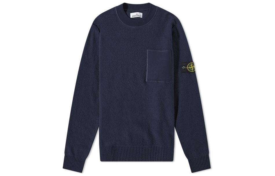 Мужское худи STONE ISLAND (темно-синее)