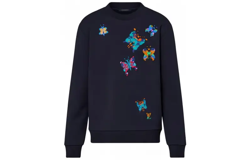 LOUIS VUITTON Lv Butterflies Crewneck Sweatshirt