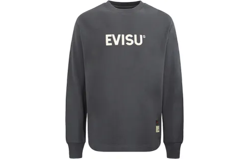 EVISU Sweatshirts Unisex Crew Neck Moderate Regular