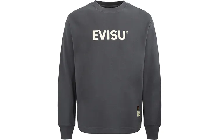 EVISU Sweatshirts Unisex Crew Neck Moderate Regular