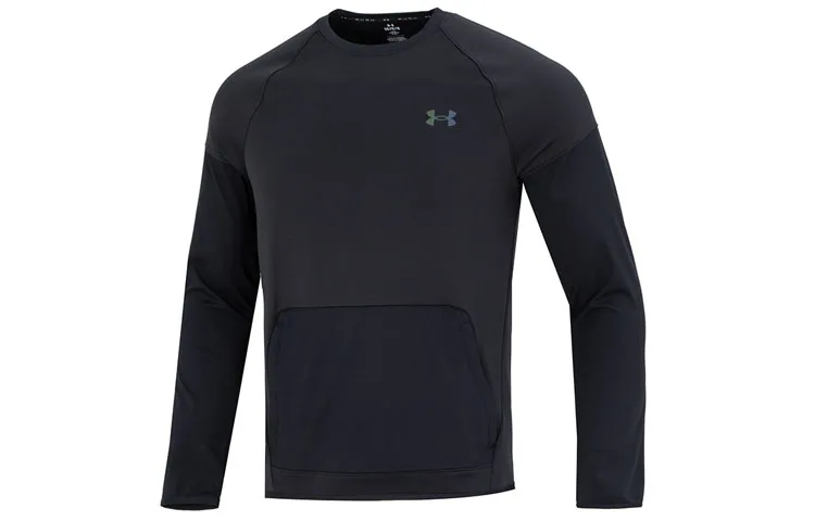 Under Armour RUSH Sweatshirts Men's Black Crew Neck Moderate Other