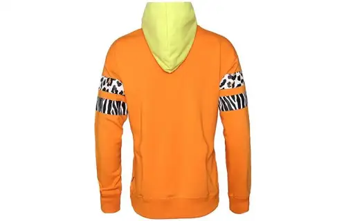 Converse Sweatshirts Men's Orange Hooded Moderate Regular
