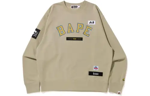 Bape Multi Label Relaxed Fit Crewneck
