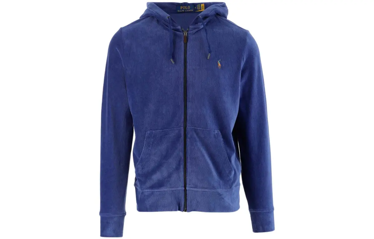 【Previous Season】Ribbed logo-embroidered hoodie