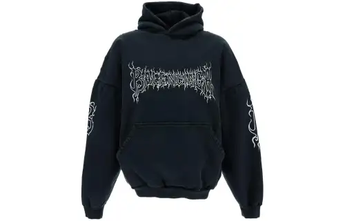 Balenciaga Logo Printed Hoodie