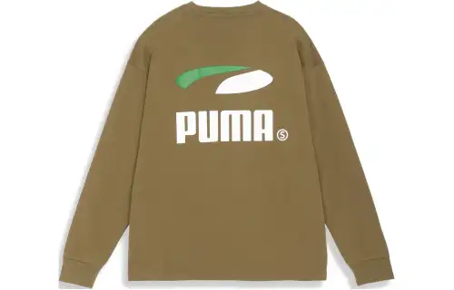 PUMA Sweatshirt Men's Olive Umber