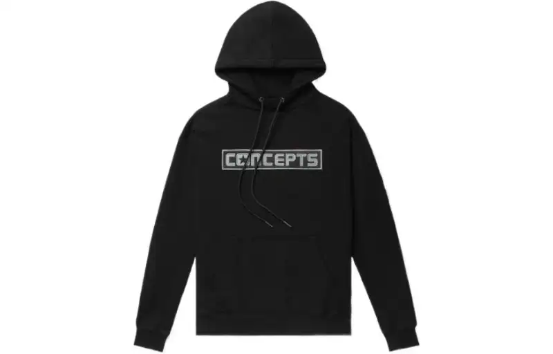 Converse X CONCEPTS Sweatshirts Men's Black Hooded Moderate Regular
