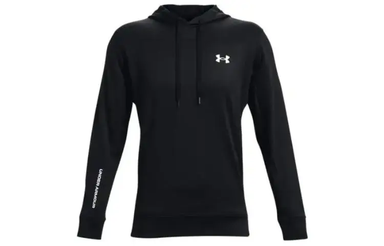 Under Armour Sweatshirts Men's Black Hooded Moderate Regular