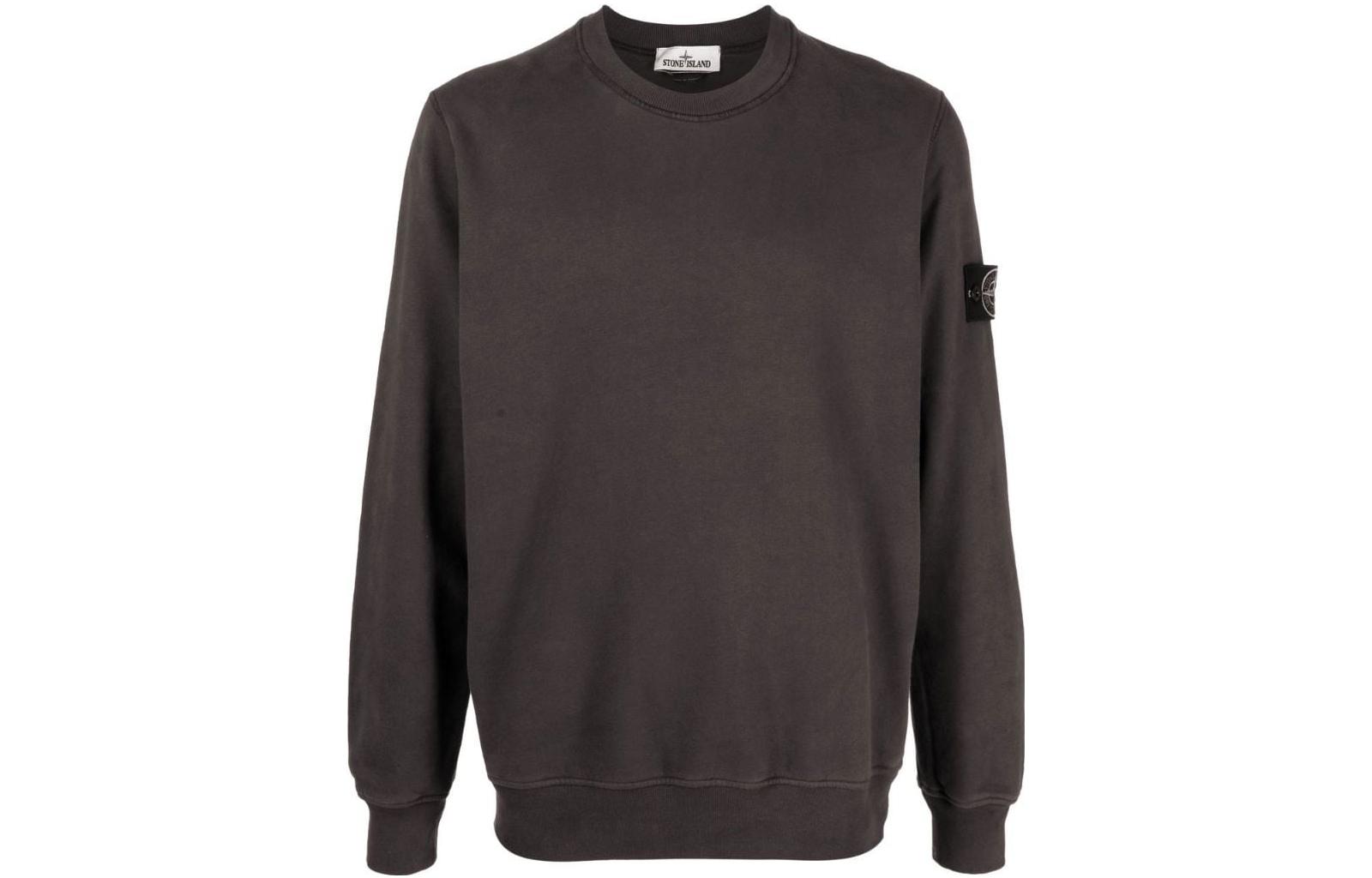 STONE ISLAND 63020 Brushed Cotton Fleece Crewneck