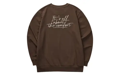Skechers Colorful Sweatshirts Men's Chicory Coffee Brown/03JJ Crew Neck Moderate Regular