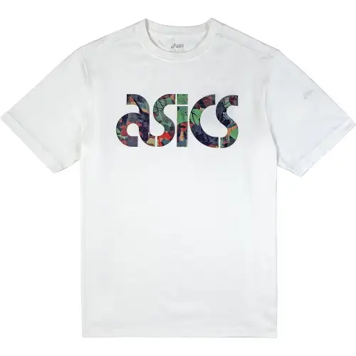 ASICS T Shirts Unisex White Crew Neck