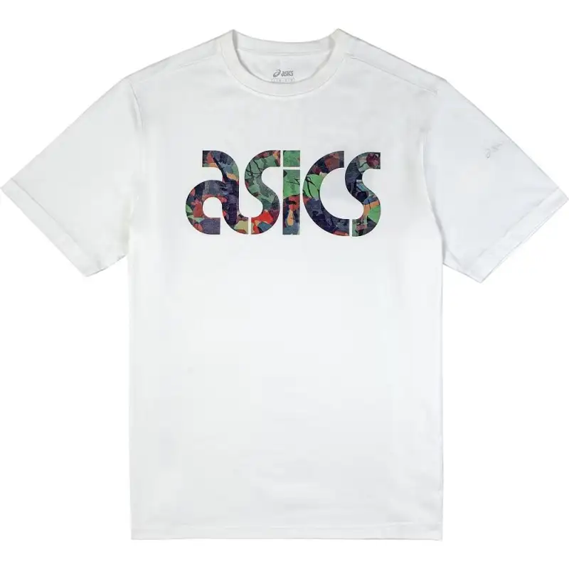 ASICS T Shirts Unisex White Crew Neck