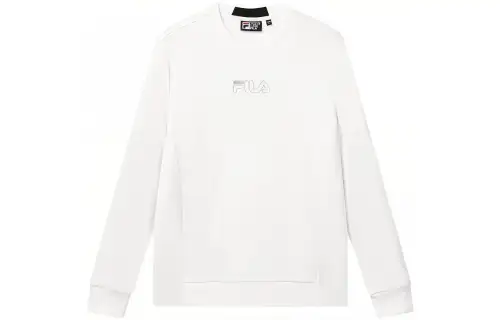 FILA Sweatshirts Men's Standard White Crew Neck Moderate Regular