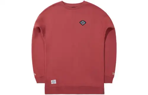 New Era Coldplay board game series FW23 letter print pullover sweatshirt, same style for men and women, red