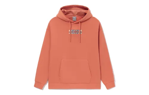 Li Ning Sports Fashion Collection Sweatshirts Unisex Brick Red Hooded Thickened Regular