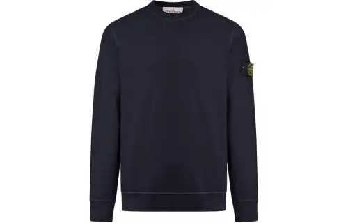 STONE ISLAND Logo Patch Crewneck Sweatshirt